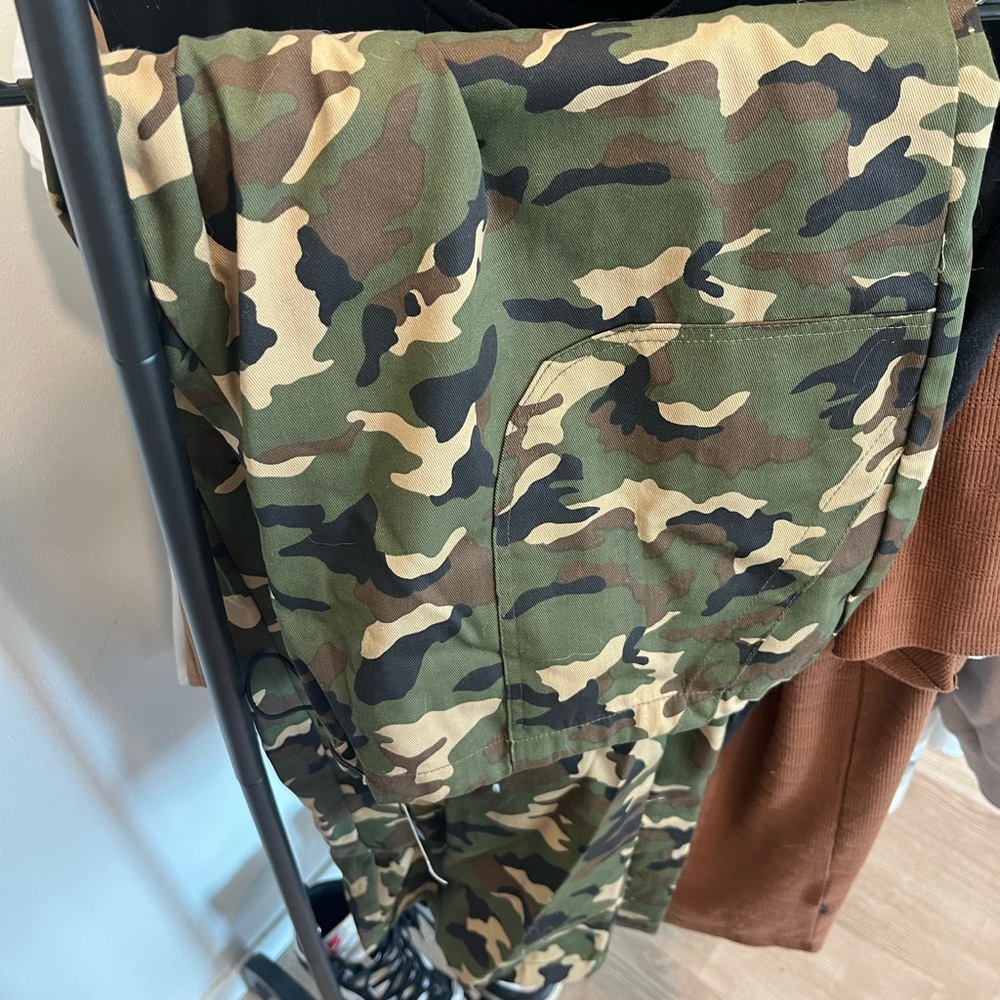 FASHION NOVA Camo Parachute Pants